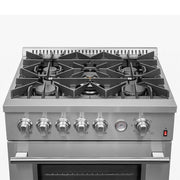 FORNO Premium 2-Piece Kitchen Bundle -30" Gas Range with Griddle and 36" Refrigerator with Ice Maker, FBDL-020-02-US FORNO