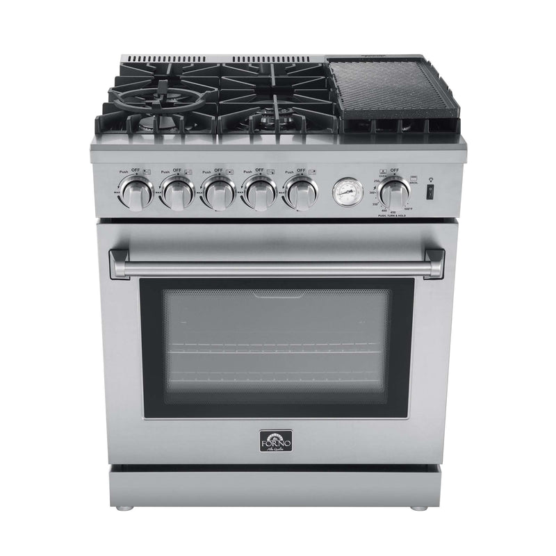 FORNO Lazio 30" Freestanding Gas Range, FFSGS6276-30 FORNO