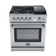 FORNO Lazio 30" Freestanding Gas Range, FFSGS6276-30 FORNO