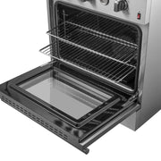 FORNO Marco 30-inch Gas Range Stainless Steel, 4 Burners 37,000 BTU, 4.32 cu.ft. Convection Oven, FFSGS6277-30 FORNO