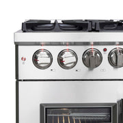 FORNO Massimo 36" Freestanding French Door Dual Fuel Range, FFSGS6325-36 FORNO