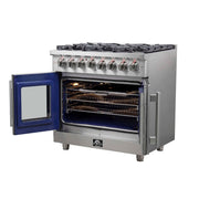 FORNO Massimo 36" Freestanding French Door Dual Fuel Range, FFSGS6325-36 FORNO