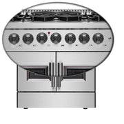 FORNO Galiano 30" Freestanding French Door Dual Fuel Range, FFSGS6356-30 FORNO