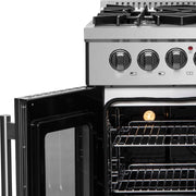 FORNO Galiano 30" Freestanding French Door Dual Fuel Range, FFSGS6356-30 FORNO