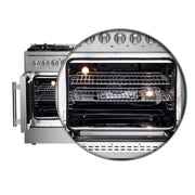 FORNO Galiano 48" Freestanding French Door Series Dual Fuel Range, FFSGS6356-48 FORNO