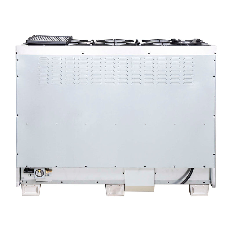 FORNO Capriasca 48" Freestanding French Door Dual Fuel Range, FFSGS6387-48 FORNO