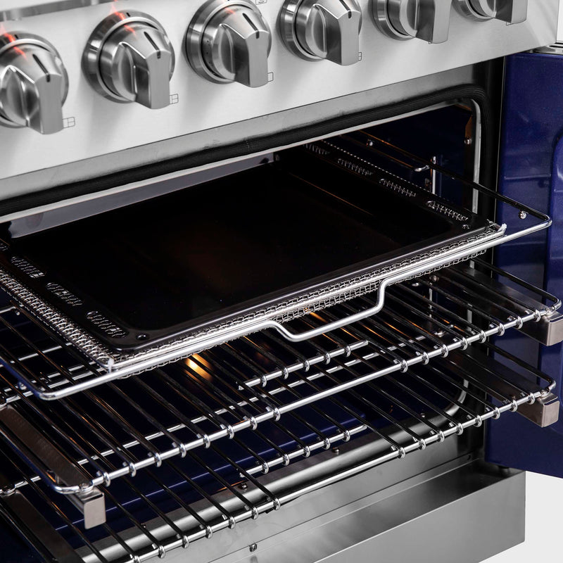 FORNO Massimo 30" French Door Gas Range, FFSGS6439-30 FORNO