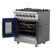 FORNO Massimo 30" French Door Gas Range, FFSGS6439-30 FORNO