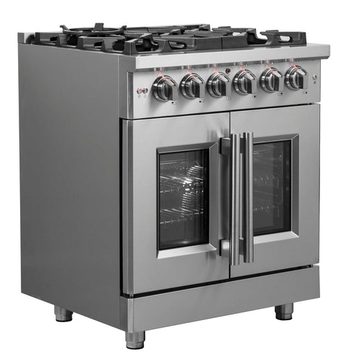 FORNO Massimo 30" French Door Gas Range, FFSGS6439-30 FORNO