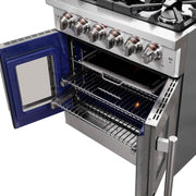 FORNO Massimo 30" French Door Gas Range, FFSGS6439-30 FORNO