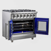 FORNO Massimo 36" Freestanding French Door Gas Range, FFSGS6439-36 FORNO
