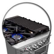FORNO Massimo 48" Freestanding French Door Gas Range, FFSGS6439-48 FORNO
