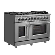 FORNO Massimo 48" Freestanding French Door Gas Range, FFSGS6439-48 FORNO