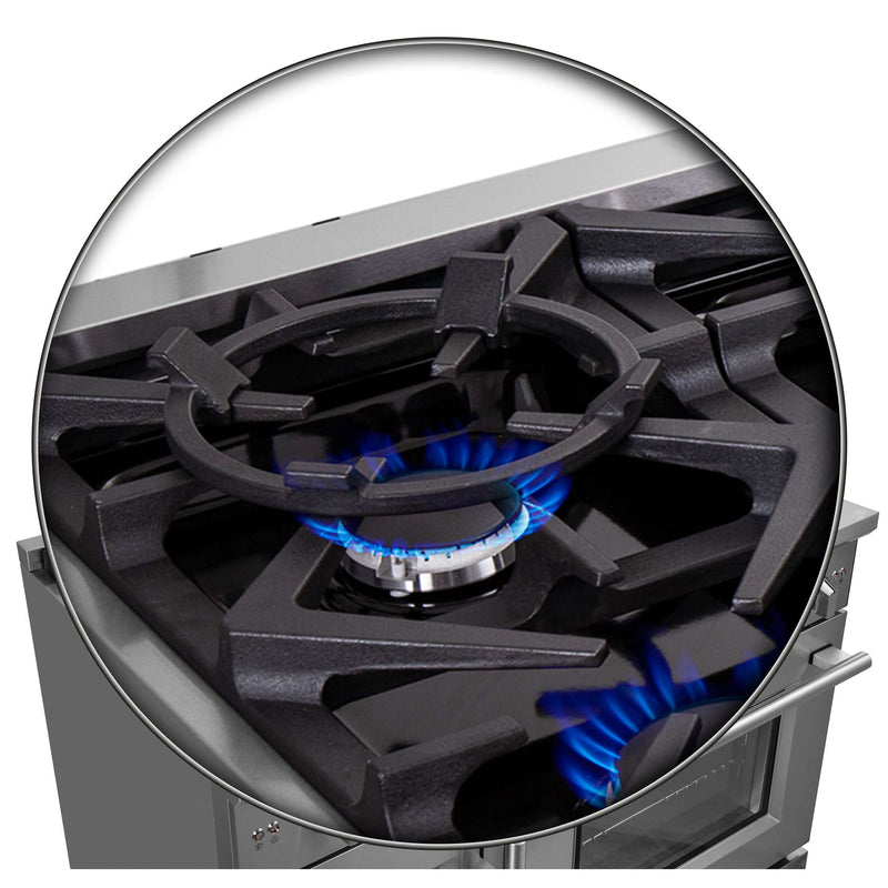 FORNO Massimo 48" Freestanding French Door Gas Range, FFSGS6439-48 FORNO
