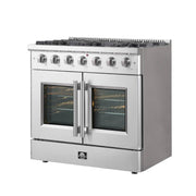FORNO Galiano 36" Freestanding French Door Gas Range, FFSGS6444-36 FORNO