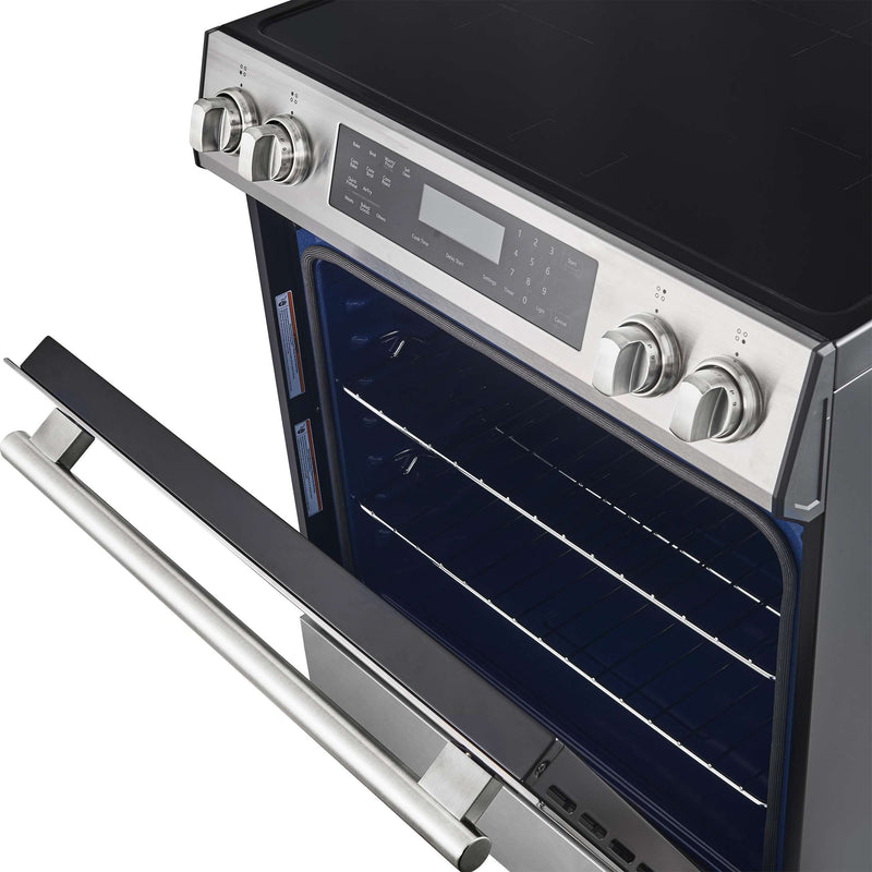 FORNO Donatello Espresso 30-Inch Slide-In Induction Range Stainless-Steel, FFSIN0905-30 FORNO