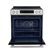 FORNO Donatello Espresso 30-Inch Slide-In Induction Range Stainless-Steel, FFSIN0905-30 FORNO