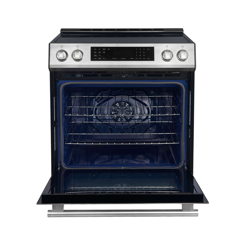 FORNO Donatello Espresso 30-Inch Slide-In Induction Range Stainless-Steel, FFSIN0905-30 FORNO