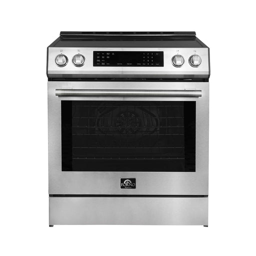 FORNO Donatello Espresso 30-Inch Slide-In Induction Range Stainless-Steel, FFSIN0905-30 FORNO