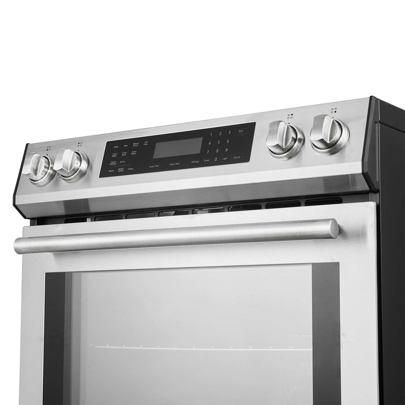 FORNO Donatello Espresso 30-Inch Slide-In Induction Range Stainless-Steel, FFSIN0905-30 FORNO