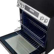 FORNO Donatello Espresso 30-Inch Slide-In Induction Range Stainless-Steel, FFSIN0905-30 FORNO