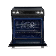 FORNO Donatello Espresso 30-Inch Slide-In Induction Range Black, FFSIN0905-30BLK FORNO