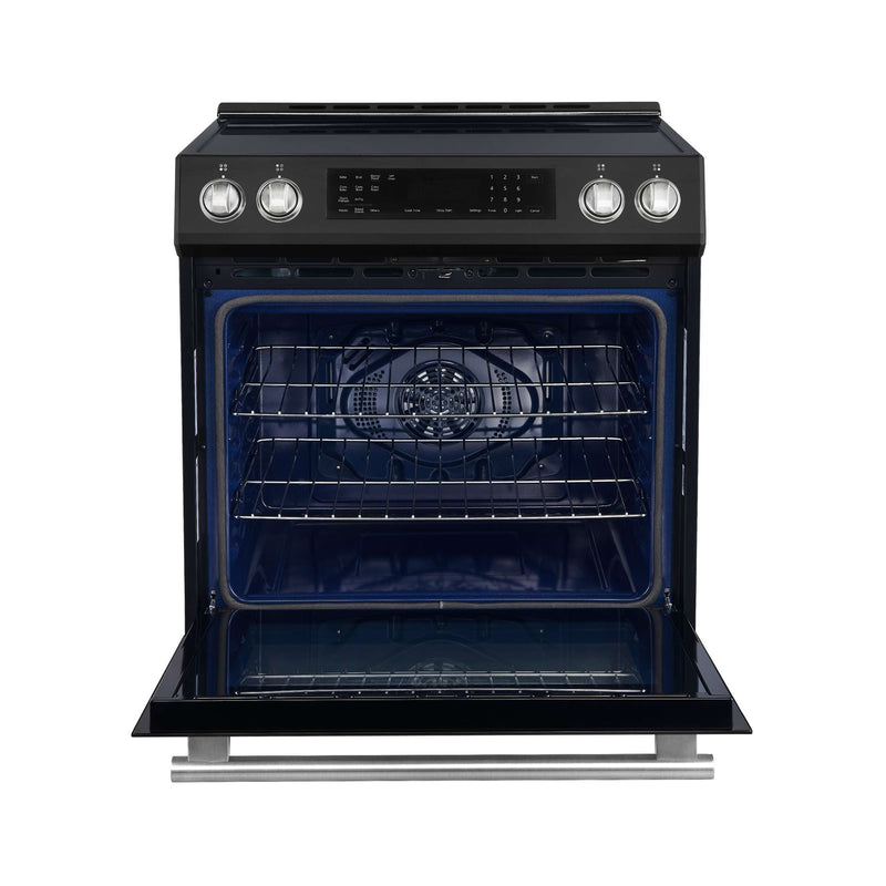 FORNO Donatello Espresso 30-Inch Slide-In Induction Range Black, FFSIN0905-30BLK FORNO