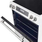 FORNO Donatello Espresso  30-Inch Slide-In Induction Range White, FFSIN0905-30WHT FORNO