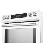 FORNO Donatello Espresso  30-Inch Slide-In Induction Range White, FFSIN0905-30WHT FORNO