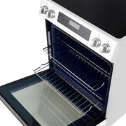 FORNO Donatello Espresso  30-Inch Slide-In Induction Range White, FFSIN0905-30WHT FORNO