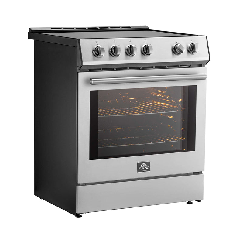 FORNO Leonardo Espresso 30-Inch Slide-In Induction Range Stainless-Steel, FFSIN0982-30 FORNO