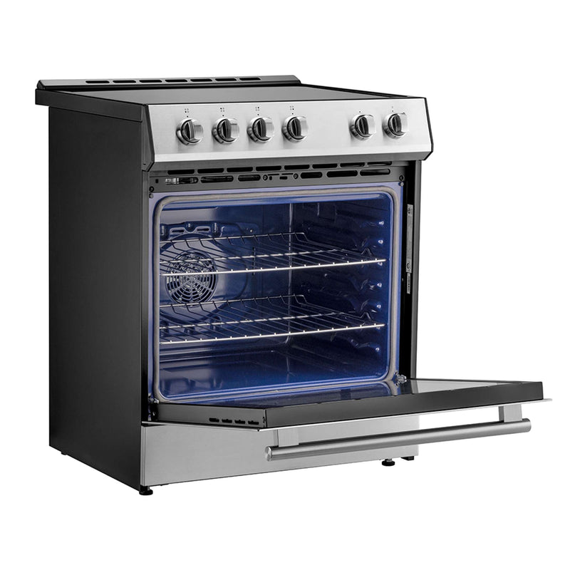 FORNO Leonardo Espresso 30-Inch Slide-In Induction Range Stainless-Steel, FFSIN0982-30 FORNO