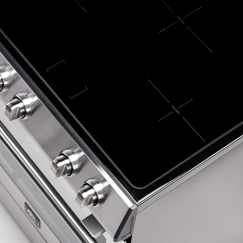 FORNO Leonardo Espresso 30-Inch Slide-In Induction Range Stainless-Steel, FFSIN0982-30 FORNO
