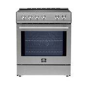 FORNO Leonardo Espresso 30-Inch Slide-In Induction Range Stainless-Steel, FFSIN0982-30 FORNO