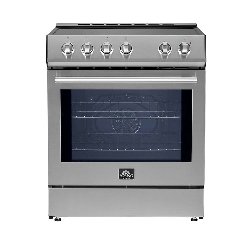 FORNO Leonardo Espresso 30-Inch Slide-In Induction Range Stainless-Steel, FFSIN0982-30 FORNO
