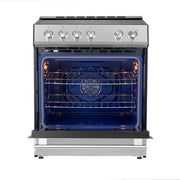 FORNO Leonardo Espresso 30-Inch Slide-In Induction Range Stainless-Steel, FFSIN0982-30 FORNO