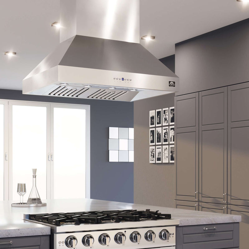 FORNO Coppito 36'' Island Range Hood, FRHIS5129-36 FORNO