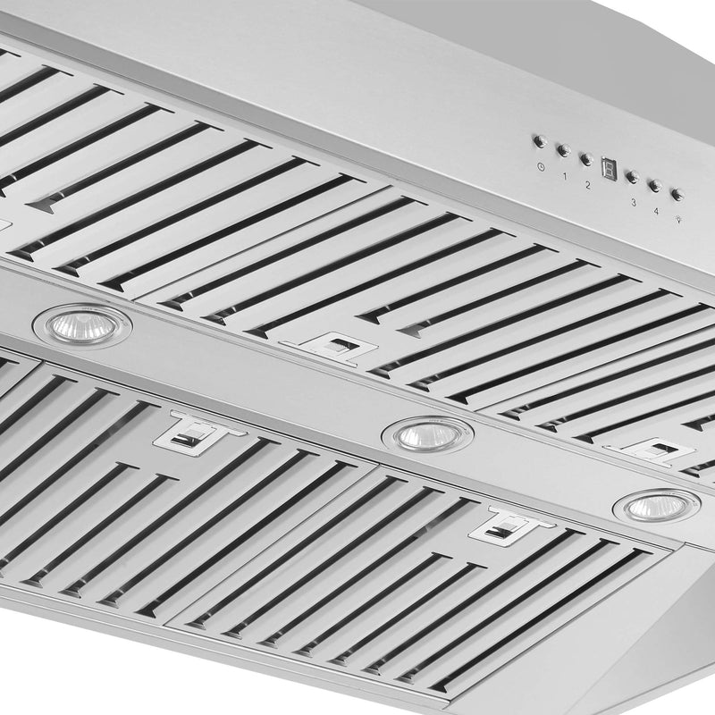 FORNO Coppito 48" 1,200 CFM Island Range Hood in Stainless Steel- FRHIS5129-48 FORNO