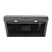 FORNO Bari Espresso 30" Under Cabinet Range Hood in Black, FRHUC5255-30BLK FORNO