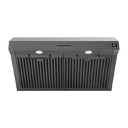 FORNO Bari Espresso 30" Under Cabinet Range Hood in Black, FRHUC5255-30BLK FORNO