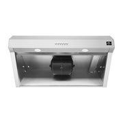 FORNO Bari Espresso 30" Under Cabinet Range Hood in Stainless-Steel, FRHUC5255-30 FORNO