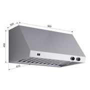 FORNO Biagio 36" Wall Mounted Range Hood, FRHWM5009-36 FORNO