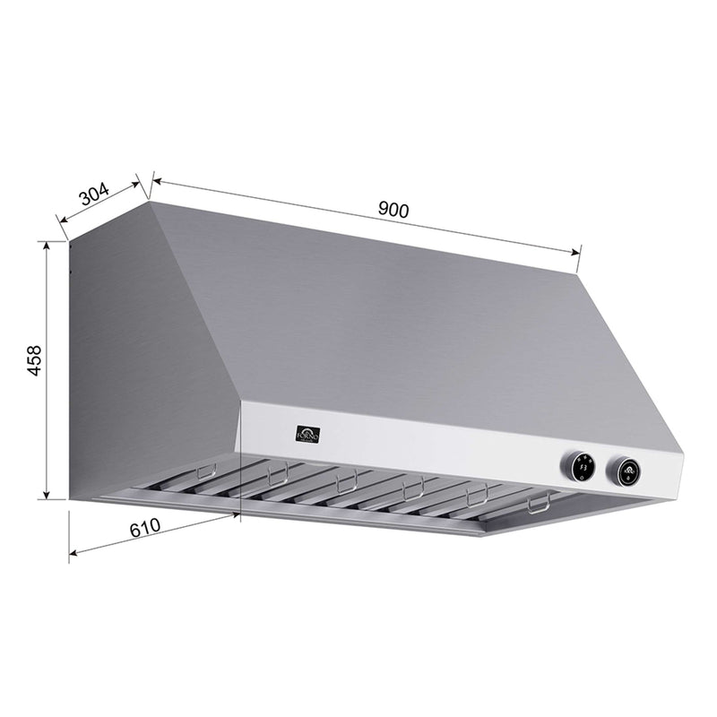 FORNO Biagio 36" Wall Mounted Range Hood, FRHWM5009-36 FORNO