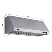 FORNO Biagio 48" Wall Mounted Range Hood, FRHWM5009-48 FORNO