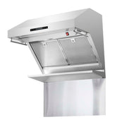 FORNO Savona - 30" Wall Mount Range Hood with Hybrid Stainless Filters & Back Splash, FRHWM5029-30HB FORNO