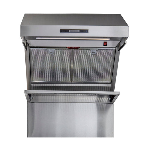 FORNO Savona - 30" Wall Mount Range Hood with Hybrid Stainless Filters & Back Splash, FRHWM5029-30HB FORNO
