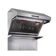 FORNO Savona - 36" Wall Mount Range Hood Baffle Filter & Back Splash, FRHWM5029-36 FORNO