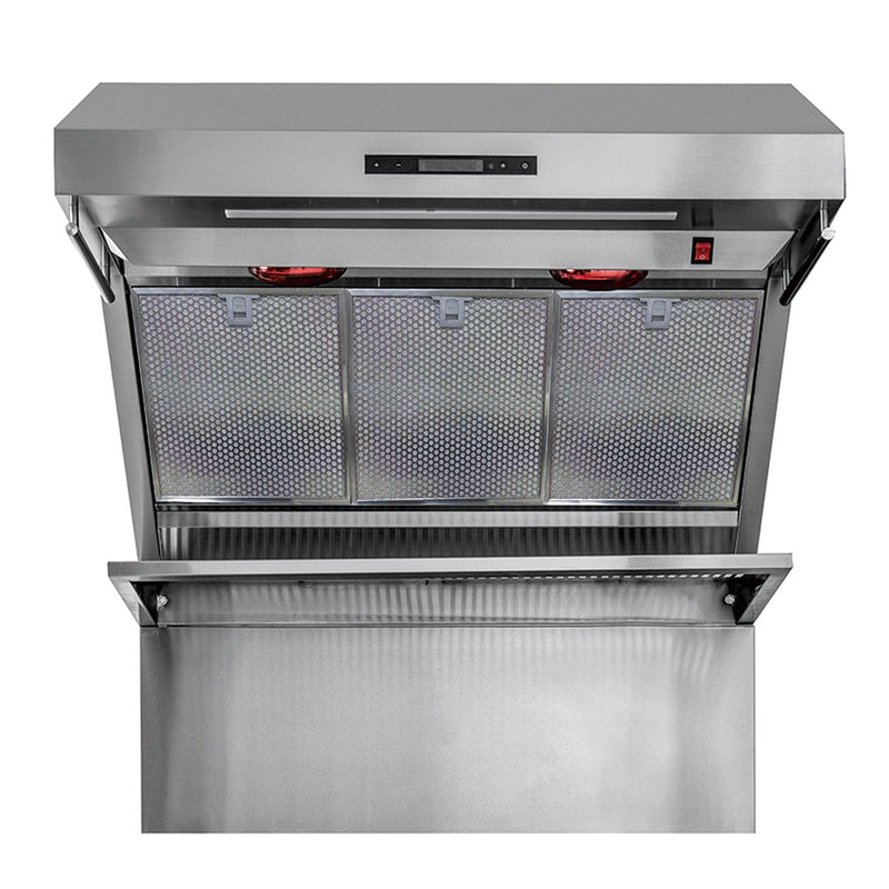 FORNO Savona - 36" Wall Mount Range Hood with Hybrid Stainless Filters & Back Splash, FRHWM5029-36HB FORNO
