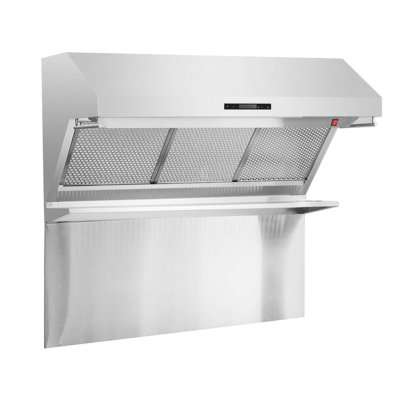 FORNO Premium 3-Piece Kitchen Bundle - 48 Inch Pro Gas Range, Wall Mount Range Hood, Refrigerator, FBDL-019-05US FORNO