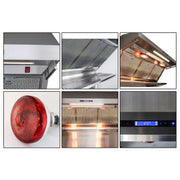 FORNO Savona - 48" Wall Mount Range Hood with Hybrid Stainless Filters & Back Splash, FRHWM5029-48HB FORNO